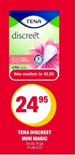 Coop Extra Tena discreet mini magic tilbud