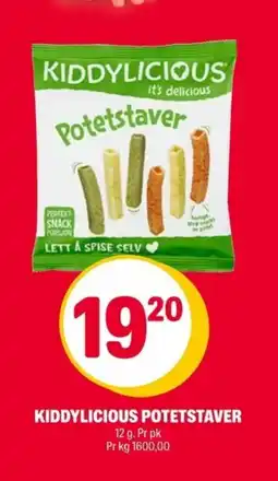 Coop Extra Kiddylicious potetstaver tilbud