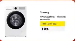 Skousen Samsung WW10FG5U34AHEE, Frontmatet vaskemaskin tilbud