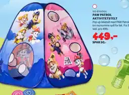 Lekia Paw Patrol aktivitetstelt tilbud