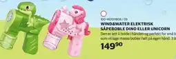 Lekia Wind&Water elektrisk såpeboble dino eller unicorn tilbud