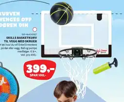 Lekia Skills basketkurv til vegg med skruer tilbud