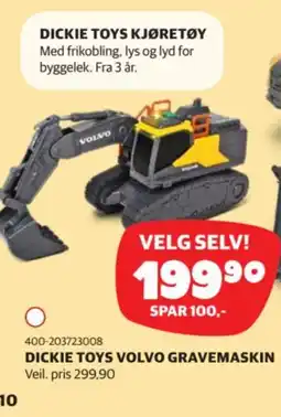 Lekia Dickie toys volvo gravemaskin tilbud