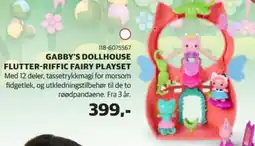 Lekia Gabby's dollhouse flutter-riffic fairy playset tilbud