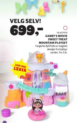Lekia Gabby's movie sweet treat mountain playset tilbud