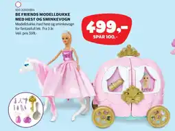 Lekia Be friends modelldukke med hest og sminkevogn tilbud