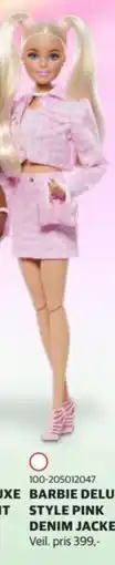 Lekia Barbie deluxe style pink denim jacket tilbud
