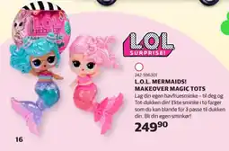 Lekia L.O.L. Mermaids! makeover magic tots tilbud