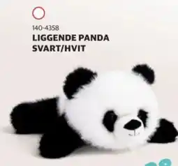 Lekia Liggende panda svart/hvit tilbud