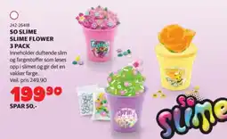 Lekia So slime slime flower 3 pack tilbud