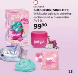 Lekia Gui Gui mini single pk tilbud