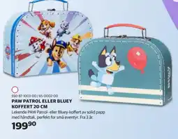 Lekia Paw Patrol eller Bluey koffert tilbud