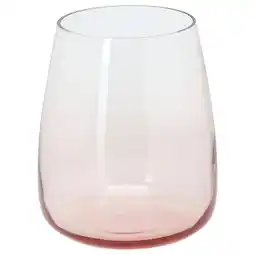 IKEA BerÄkna Vase, glass/lys rosa, 18 cm tilbud