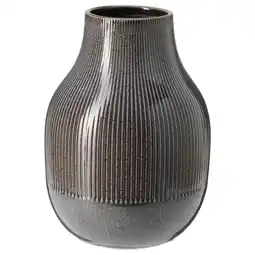 IKEA Gradvis Vase, mørk grå, 21 cm tilbud
