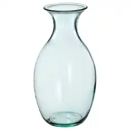 IKEA BergkÖrsbÄr Vase, glass/grønn, 28 cm tilbud
