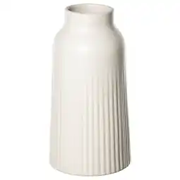 IKEA Kapkastanj Vase, offwhite, 23 cm tilbud