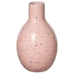 IKEA BlodbjÖrk Vase, blekrosa/blå, 16 cm tilbud