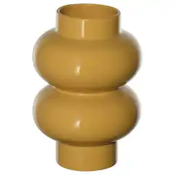 IKEA PÄrlhÄgg Vase, gulbeige, 22 cm tilbud