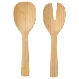 IKEA SoluppgÅng 2-delers salatbestikk, bambus tilbud