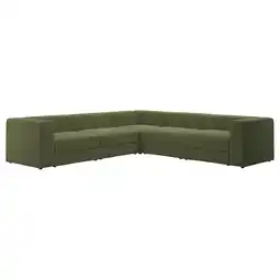 IKEA JÄttebo Modulhjørnesofa, 6-seter, Samsala mørk gulgrønn tilbud