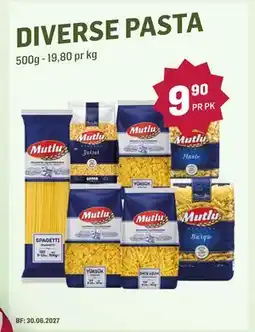 Holdbart DIVERSE PASTA tilbud