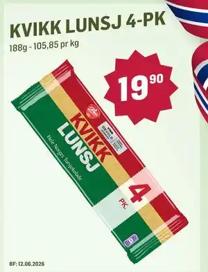 KVIKK LUNSJ 4-PK