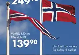 Sparkjøp VIMPEL 150 cm tilbud