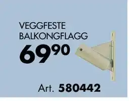 Sparkjøp VEGGFESTE BALKONGFLAGG tilbud