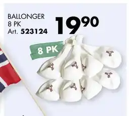 Sparkjøp BALLONGER 8 PK tilbud
