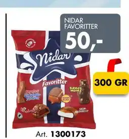 Sparkjøp NIDAR FAVORITTER tilbud