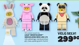 Lekia Lego® Minifigurer nøkkelring med led-lys tilbud