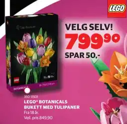 Lekia Lego® Botanicals bukett med tulipaner tilbud