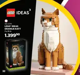 Lekia Lego® Ideas oransje katt tilbud