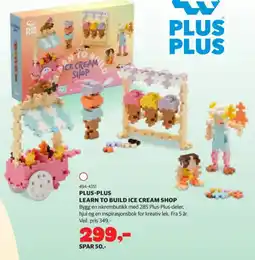 Lekia Plus-Plus learn to build ice cream shop tilbud