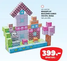 Lekia Mag&play building cubes rosa tilbud