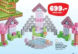 Lekia Mag&play Building cubes rosa tilbud
