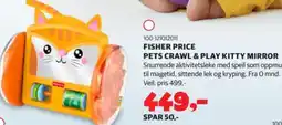 Lekia Fisher Price pets crawl & play kitty mirror tilbud