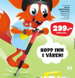 Lekia Skills hoppestokk pogo stick tilbud