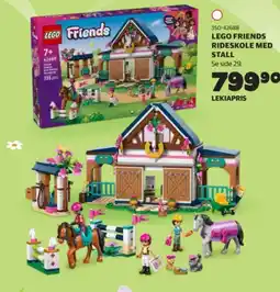Lekia Lego Friends rideskole med stall tilbud