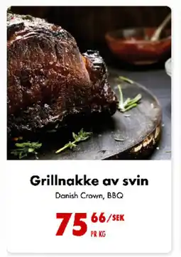 Nordby Supermarket Grillnakke av svin tilbud