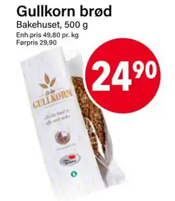 Nærbutikken Gullkorn brød tilbud