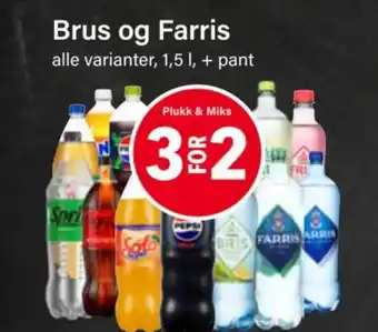 Nærbutikken Brus og Farris tilbud
