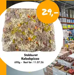 Havaristen Stabburet Kebabpizza tilbud