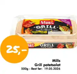 Havaristen Mills Grill potetsalat tilbud