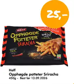 Havaristen Hoff Opphøgde potteter Sriracha tilbud