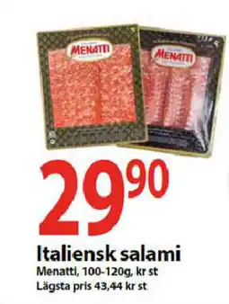 MaxiMat Töcksfors Italiensk salami tilbud