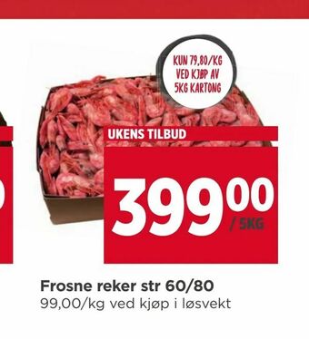 Meny Frosne reker str 60/80 tilbud