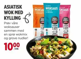 Meny Asiatisk wok med kylling tilbud
