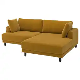 IKEA UppÅkra 3-seters modulsofa, med sjeselong, høyre/samsala gul/brun tilbud