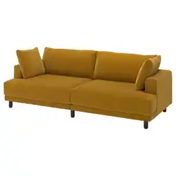 IKEA UppÅkra 3-seters modulsofa, Samsala gul/brun tilbud